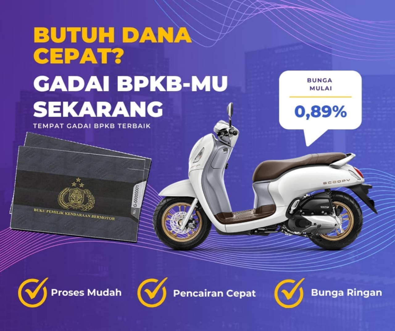 Kredit Jaminan Bpkb Motor Honda Allnew Scoopy Stylis Dapat Dana Berapa? Seperti Ini Simulasinya